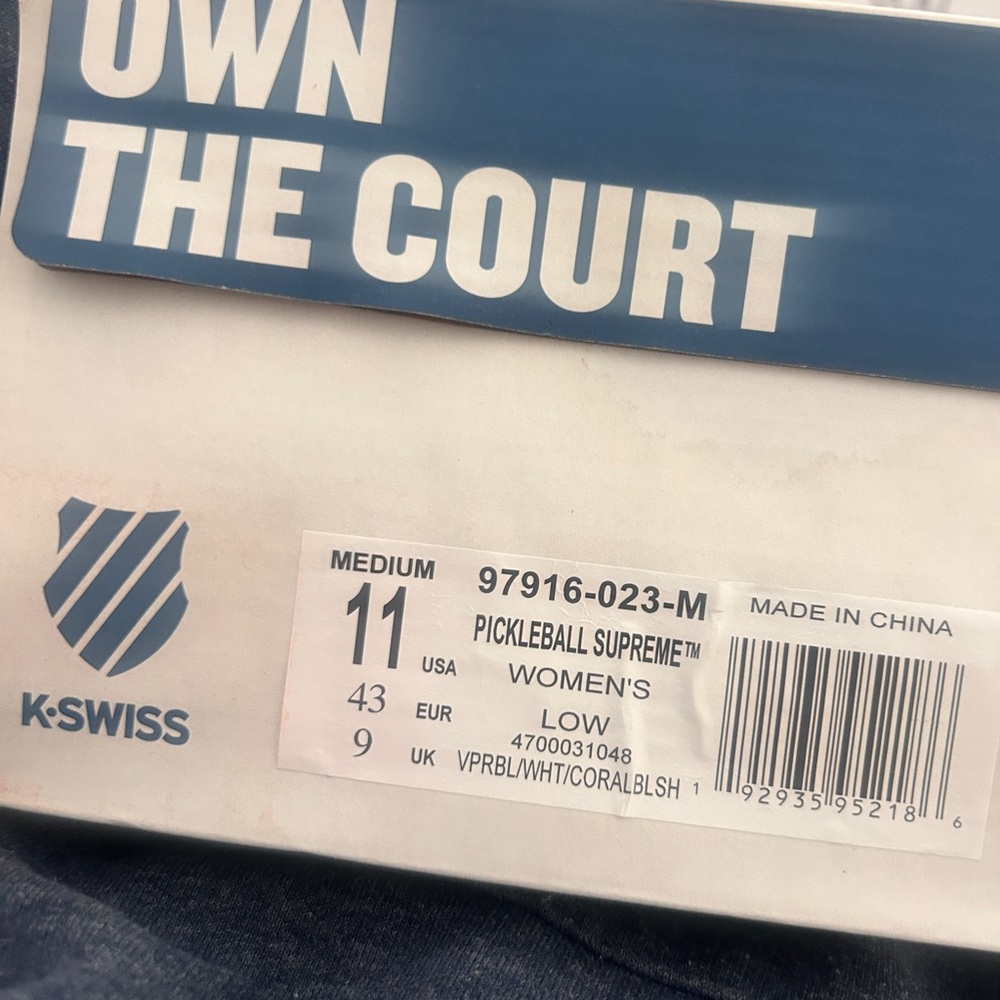 K*Swiss women’s pickleball shoes - Picture 3 of 3